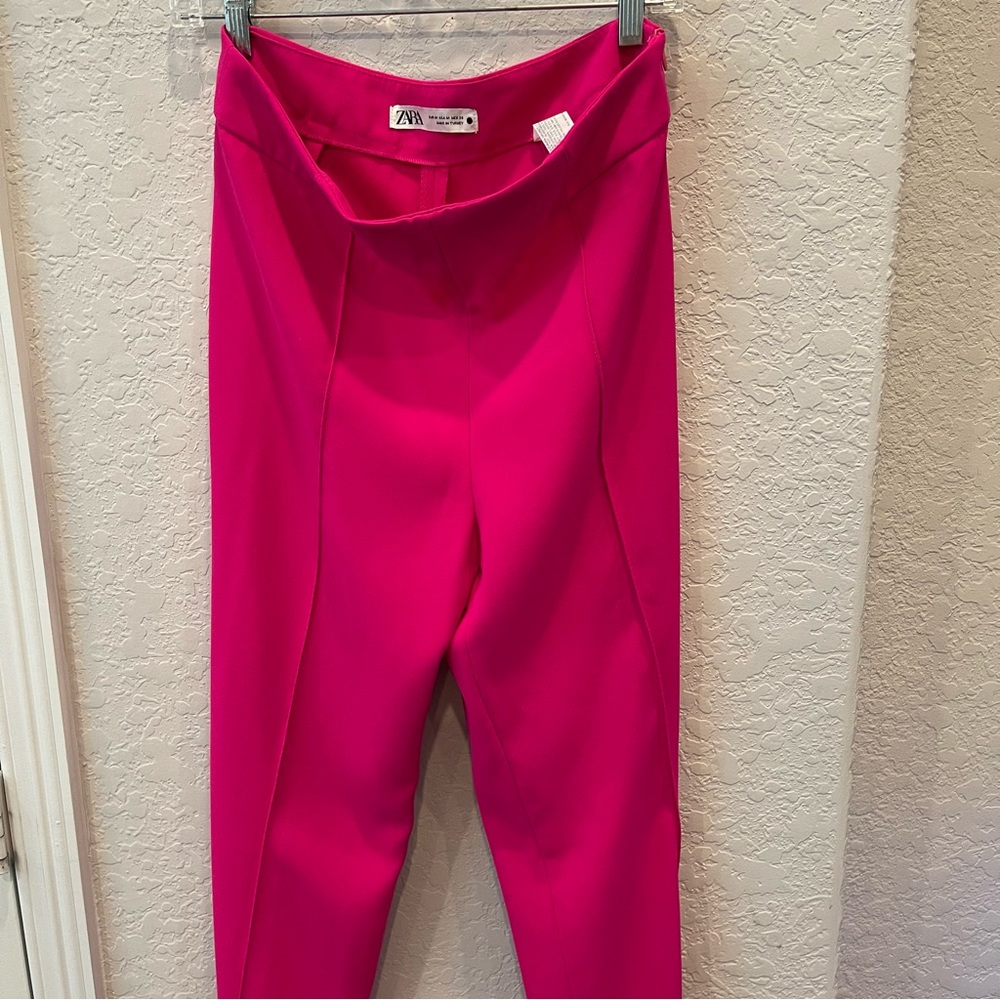 Zara Woman’s Wide Leg- High Waisted Pants/ Trousers Size: Medium, Preloved - Picture 3 of 12